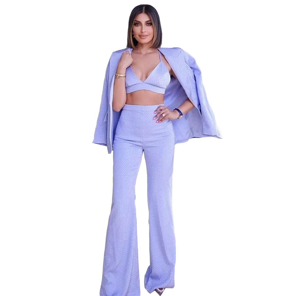Light Purple Women Tuxedos Slim Fit Mother of the Bride Pants Suits Prom Evening Wedding Outfit 2 Pieces