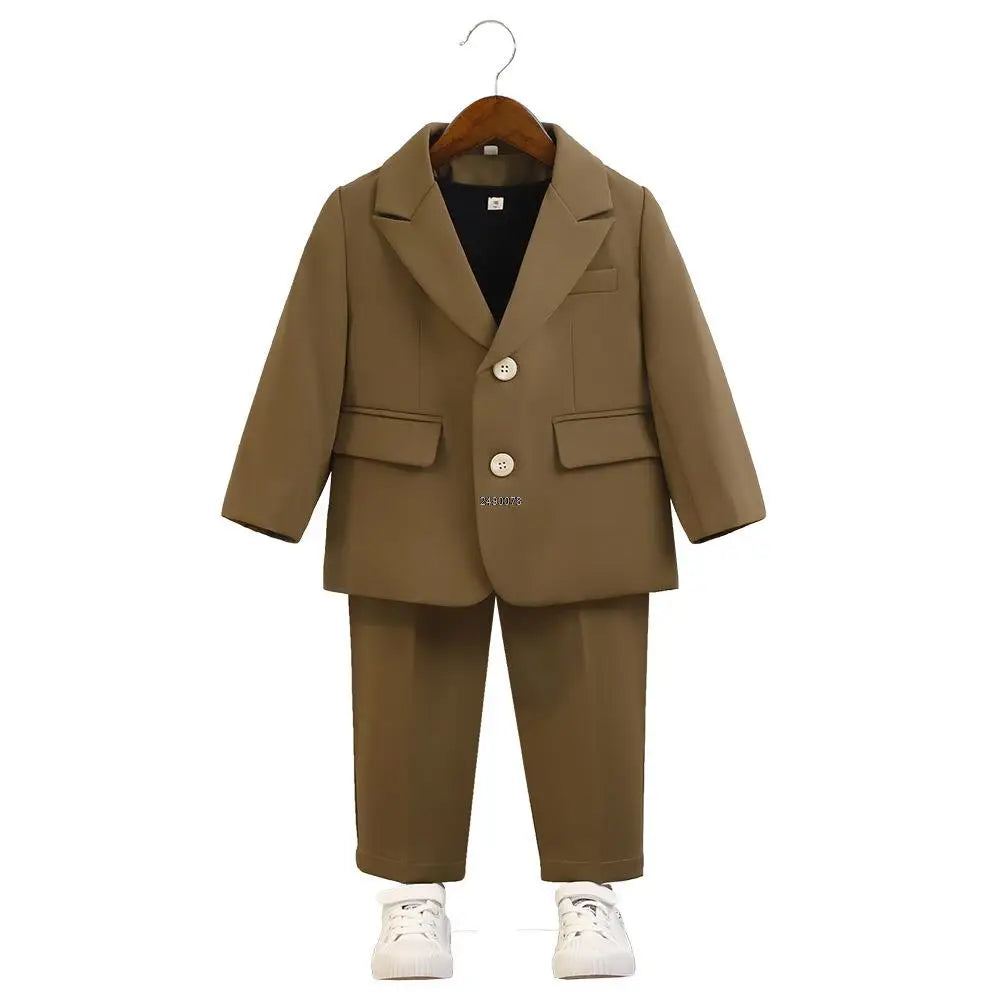 Ensemble de costume formel pour tout-petits garçons, blazer et pantalon, différentes couleurs 