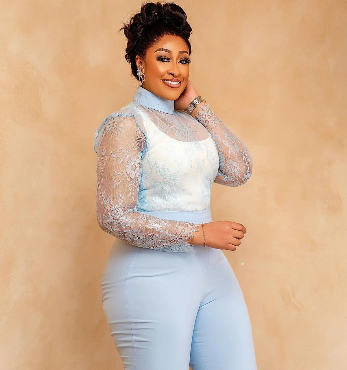 Luxury Beaded Women Pants Jacket Suits Mordern Pearls Blazer Custom Made Flare Trousers Daily Formal Party Gown
