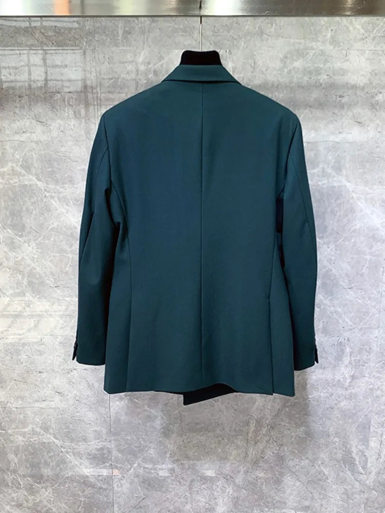 Conjuntos de blazer cruzado vintage de estilo británico de lujo para hombre, trajes elegantes de diseño para oficina, negocios, formales, fiestas y bodas.