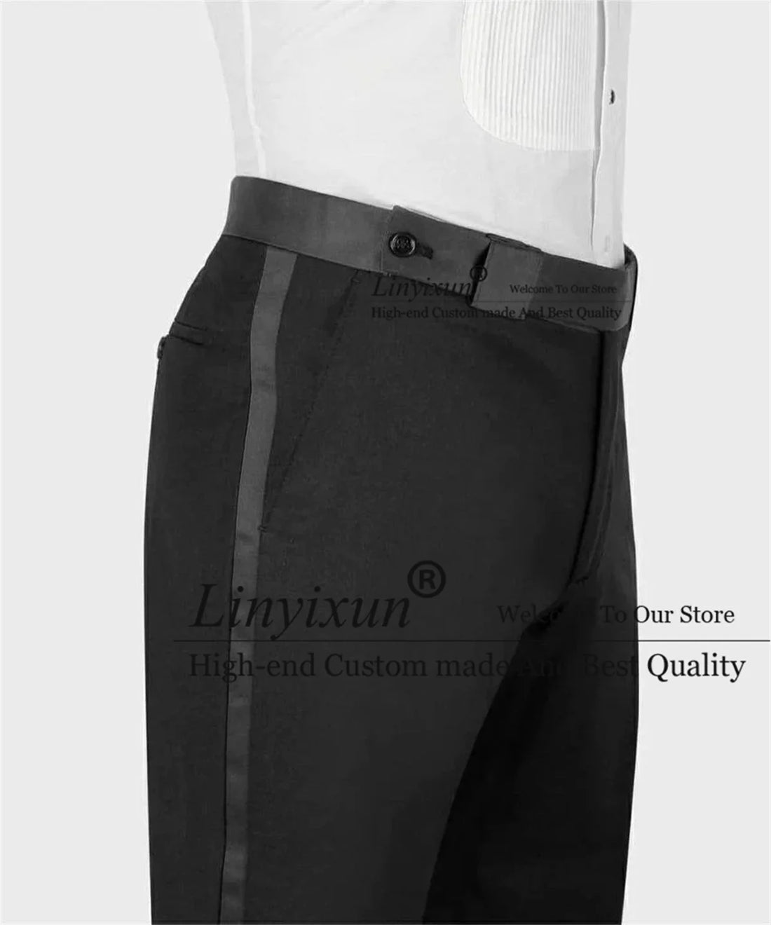 Costume de luxe pour homme, ensemble 2 pièces, smoking de mariage, revers perlé, blazer de bal, coupe cintrée, Terno Masculino 