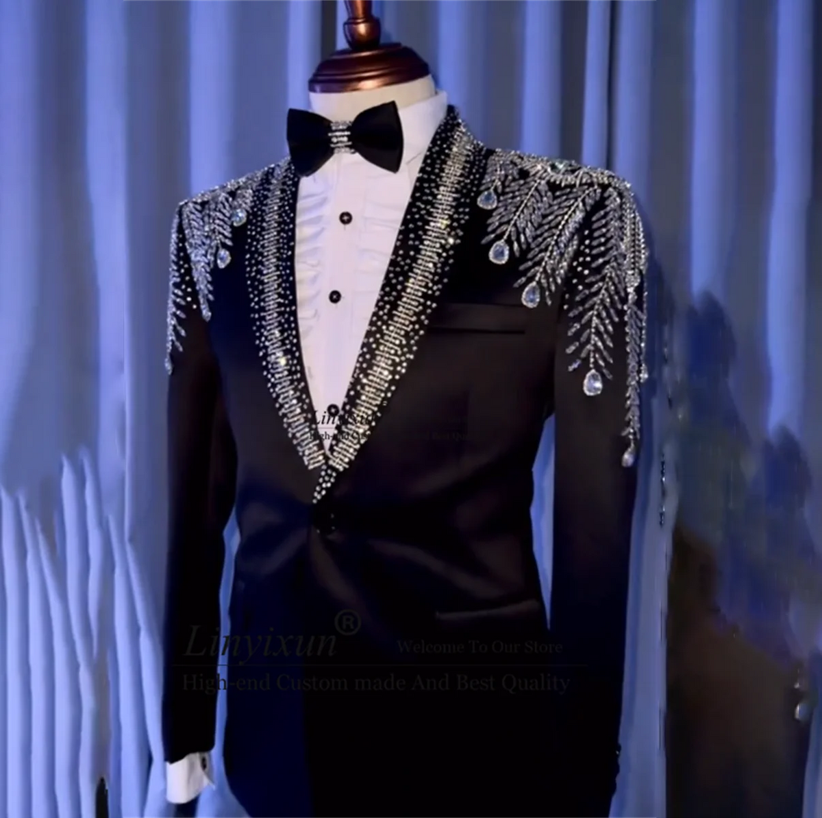 Costumes de luxe pour hommes, costumes de mariage, smokings de marié, blazers de bal, ensembles 2 pièces, vêtements slim pour hommes 