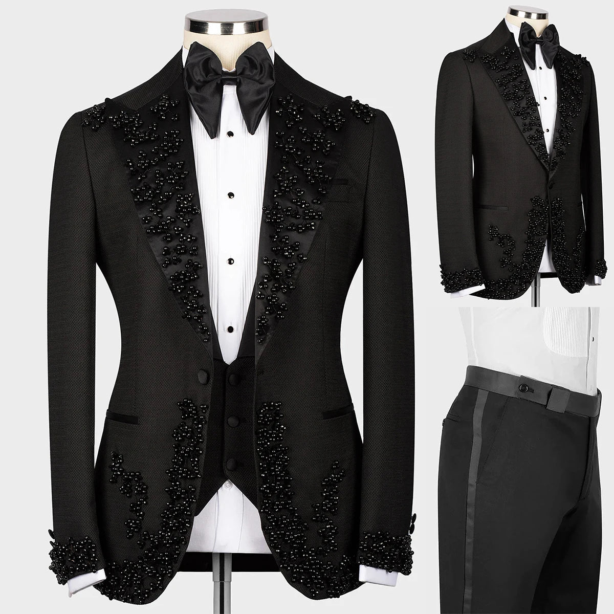 Costumes de mariage de luxe pour hommes, smokings à revers en pointe, coupe slim, un bouton, tenue de marié, soirée, bal, sur mesure, 2 pièces, veste et pantalon