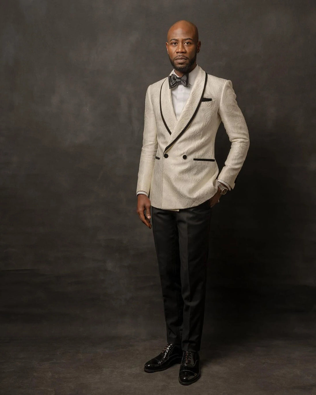 Costumes de mariage de luxe pour hommes, tenue de marié, coupe ajustée, revers châle, smoking, bureau, sur mesure, 2 pièces, veste et pantalon