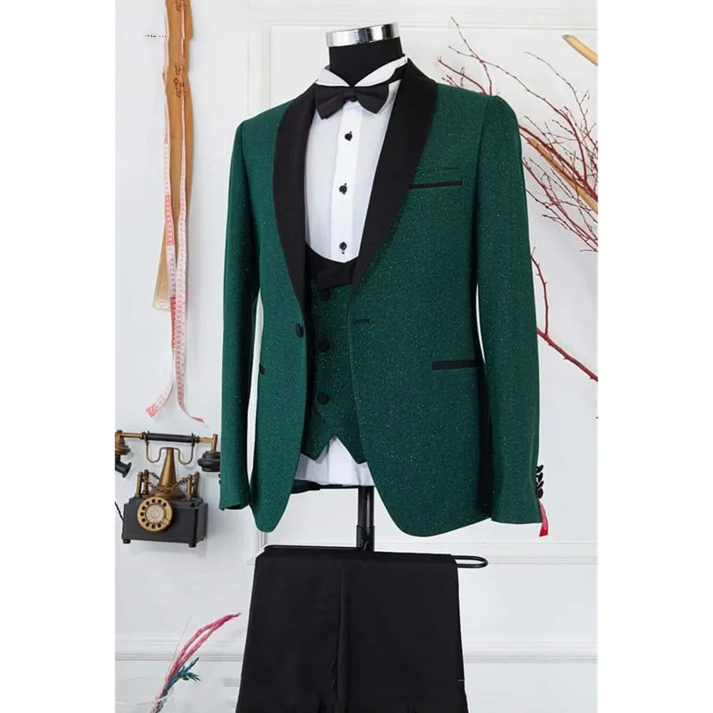 Costume homme 3 pièces, coupe slim, formel, blazer, robe de mariée, tenue de petit ami, style business