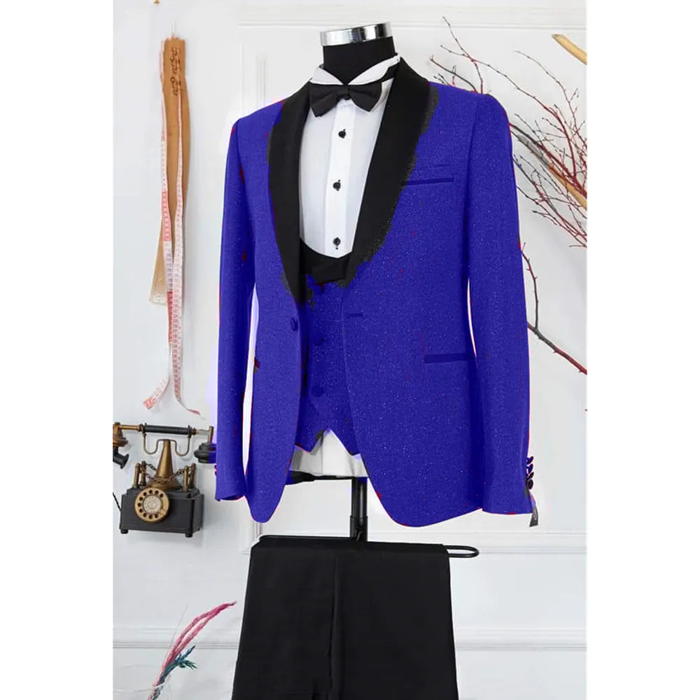 Costume homme 3 pièces, coupe slim, formel, blazer, robe de mariée, tenue de petit ami, style business