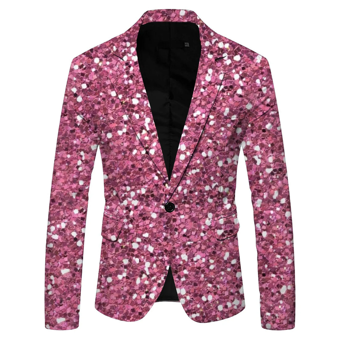 Blazer con estampado de lentejuelas para hombre, talla grande, negro, plateado, terciopelo, dorado, con lentejuelas, ideal para DJ, club, escenario, fiesta, boda.