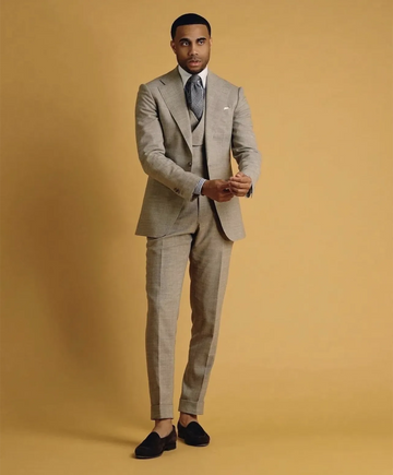 Men Suit Khaki Single Breasted Suit For Suit Set Jacket Blazers Pants Coats Wedding Groom Jackets Homme