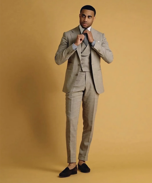 Men Suit Khaki Single Breasted Suit For Suit Set Jacket Blazers Pants Coats Wedding Groom Jackets Homme