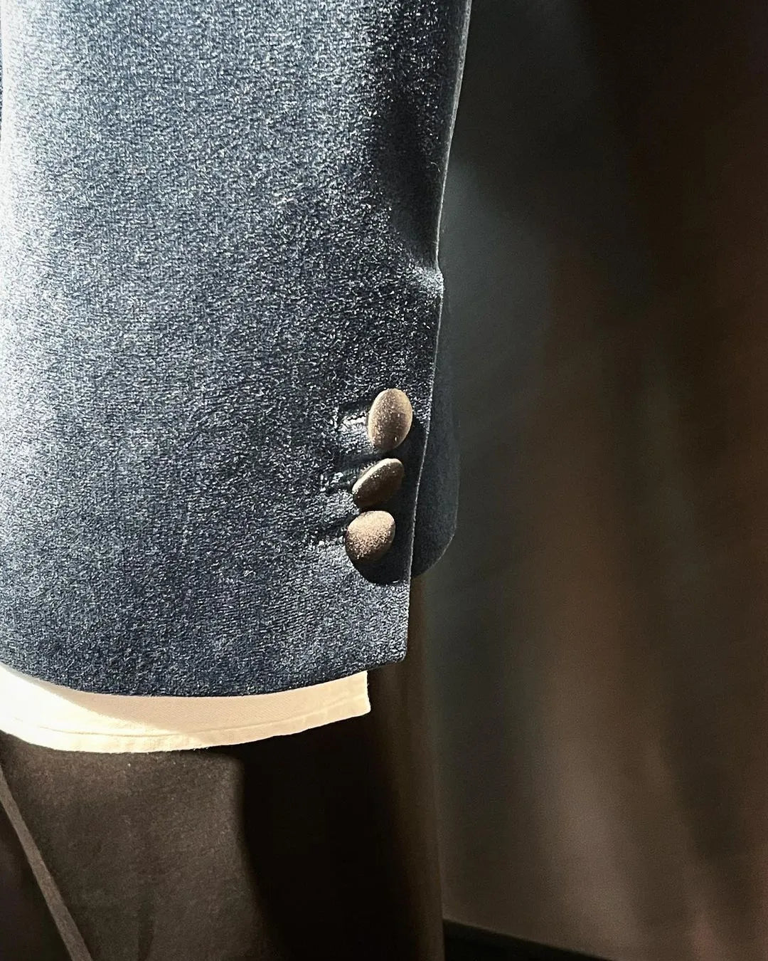 Conjuntos de traje para hombre, blazer de terciopelo azul, vestido de novia para novio, disfraz de Peaky Blinder, 2 piezas 