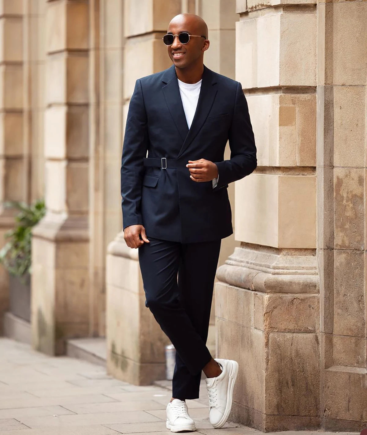 Costume deux pièces pour homme, élégant, coupe slim, smoking, formel, pour une occasion spéciale, pour une fête