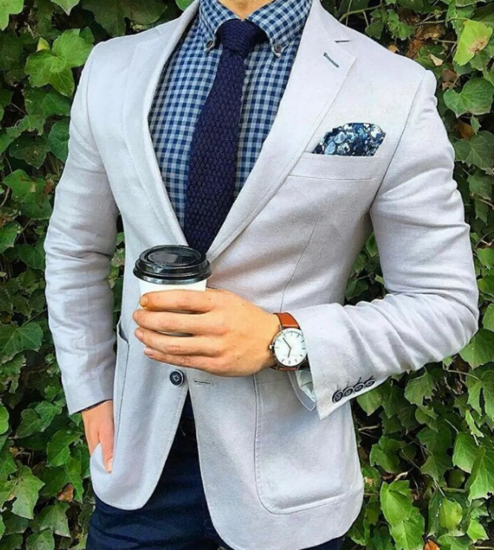 Men Suits Light Blue Single-Breasted Suits Slim Fit Business Style Wedding Groom Tuxedos for Formal Csaual Jacket+Pant+Vest 3Pcs