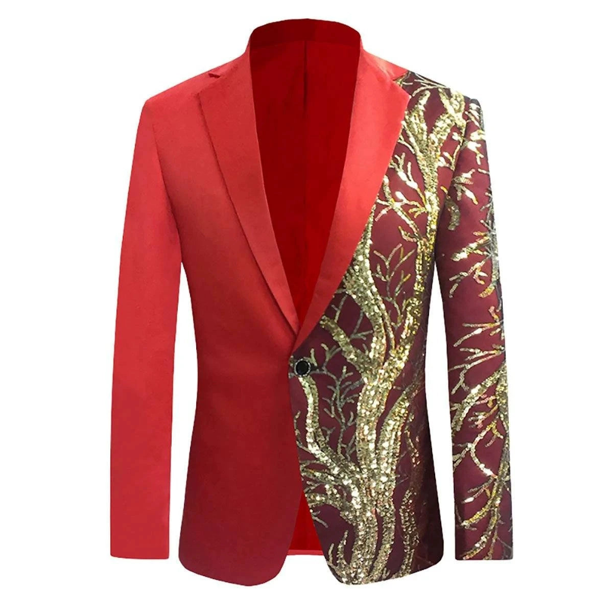 Men Suits With Embroidery Beaded One-Pieces Shawl Lapel Designer Wedding Tuxedos Gold men Suit