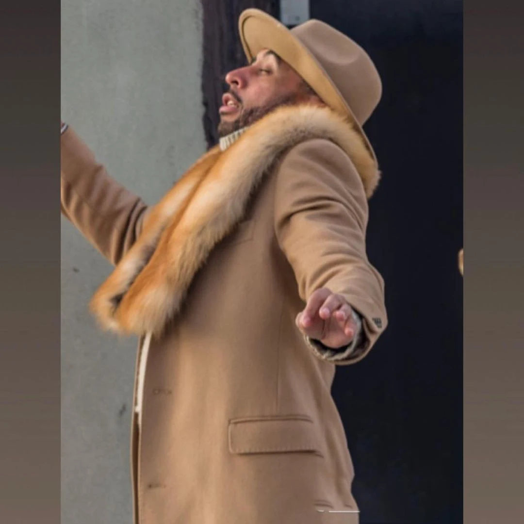 Abrigo grueso y cálido de piel de invierno para hombre, ropa de abrigo, esmoquin de boda, traje, chaqueta, disfraz de cantante de discoteca, una pieza 