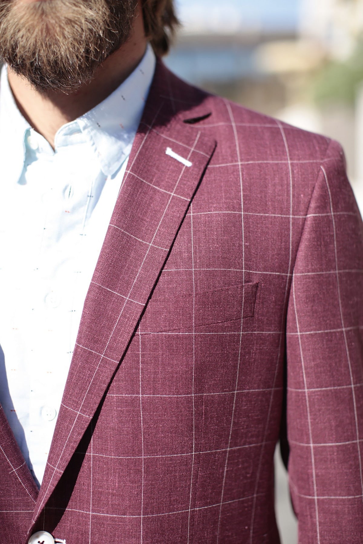 Traje de hombre de 2 piezas, blazer, pantalón, botonadura sencilla, solapa de pico, a cuadros, rayas, para negocios, ajustado, formal, para boda, novio 