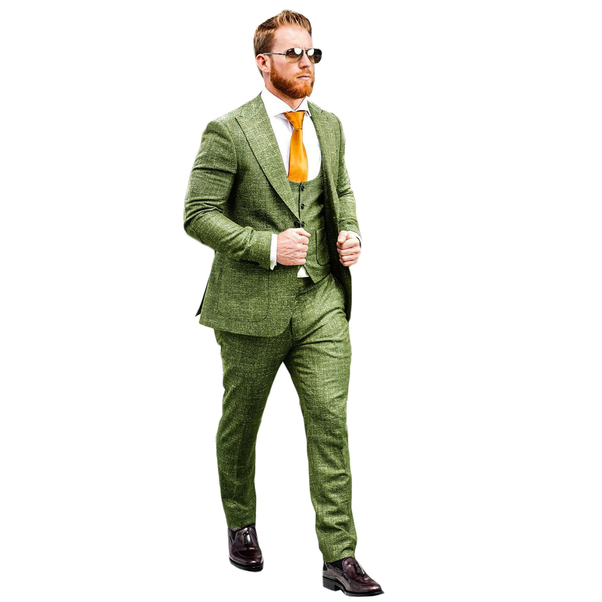Costume 3 pièces pour homme, blazer, gilet, pantalon, un bouton, revers en pointe, formel, lin, denim, mariage, marié, costume sur mesure