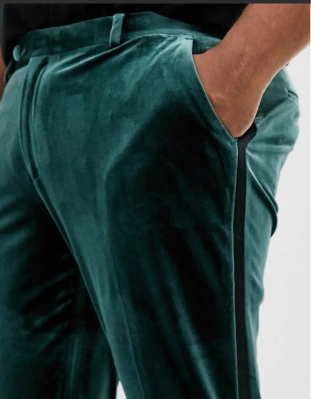 Trajes de hombre de terciopelo ajustados, 3 piezas, esmoquin de un solo pecho, abrigo, chaleco, pantalones, conjunto de traje para boda, graduación, Terno 