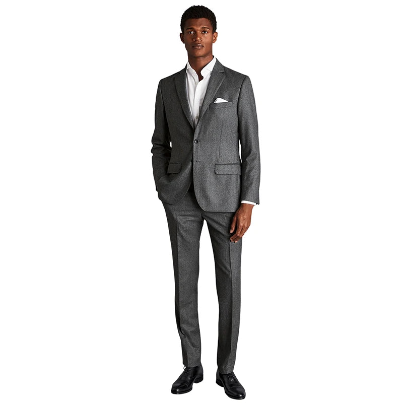 Men's Two Buttons Notch Lapel Suit for Party Prom Business Casual, Two Pieces Jacket&Pants Tuxedo