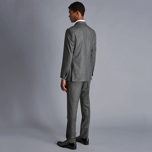 Traje de hombre con solapa con muesca de dos botones para fiesta, graduación, negocios, informal, dos piezas, chaqueta y pantalón, esmoquin 