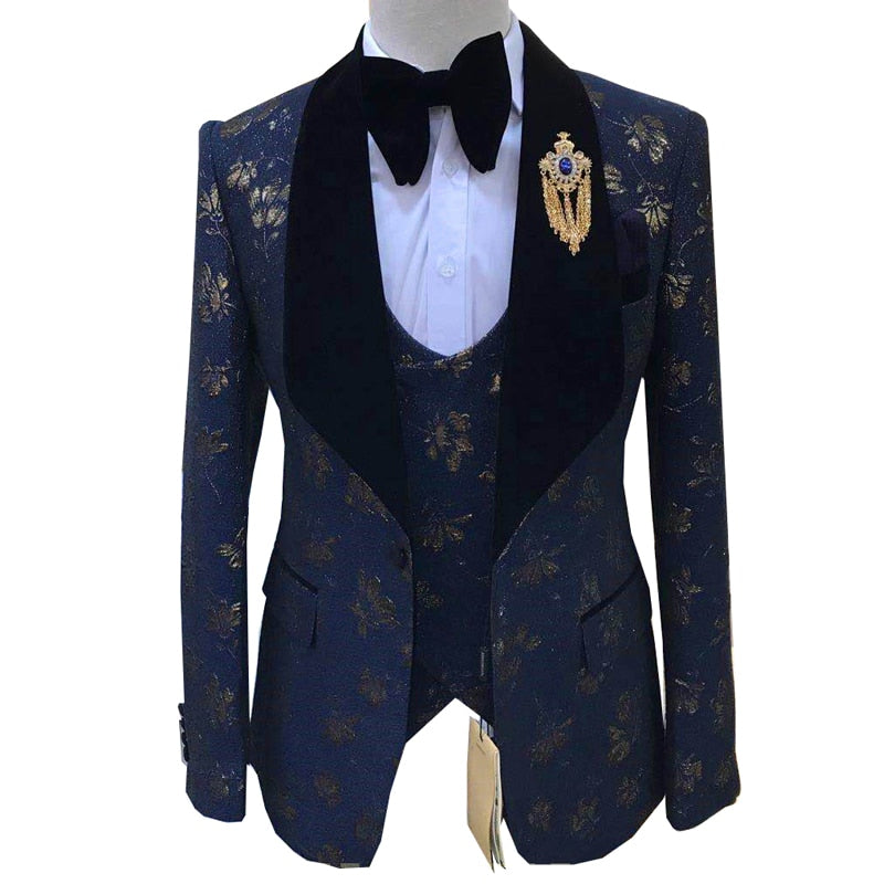 Costumes pour hommes Boutique Groom Casual Slim fit Robe de soirée de mariage Robe de bal Smoking 