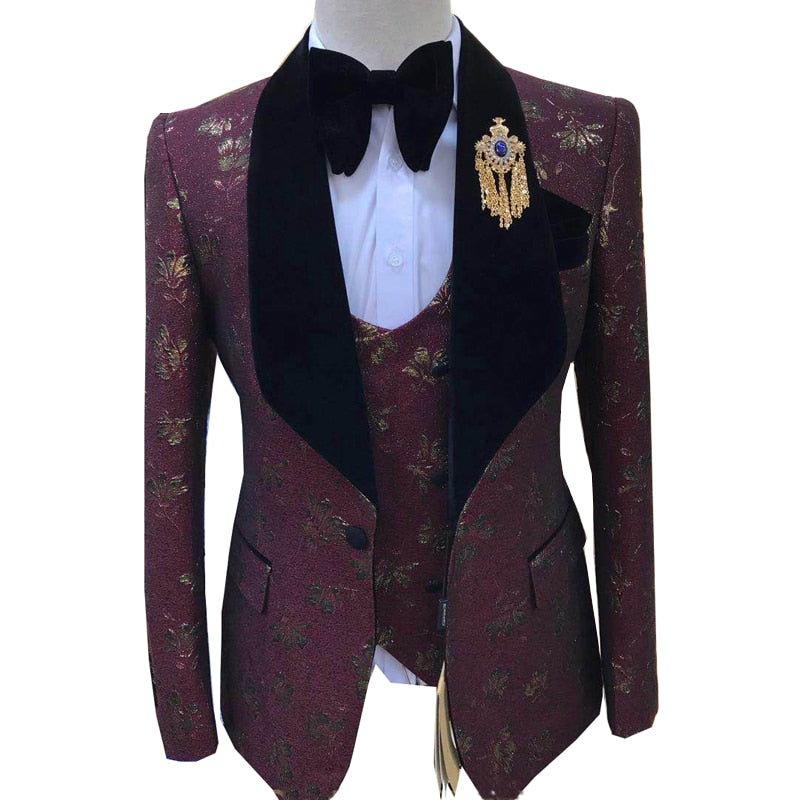 Costumes pour hommes Boutique Groom Casual Slim fit Robe de soirée de mariage Robe de bal Smoking 