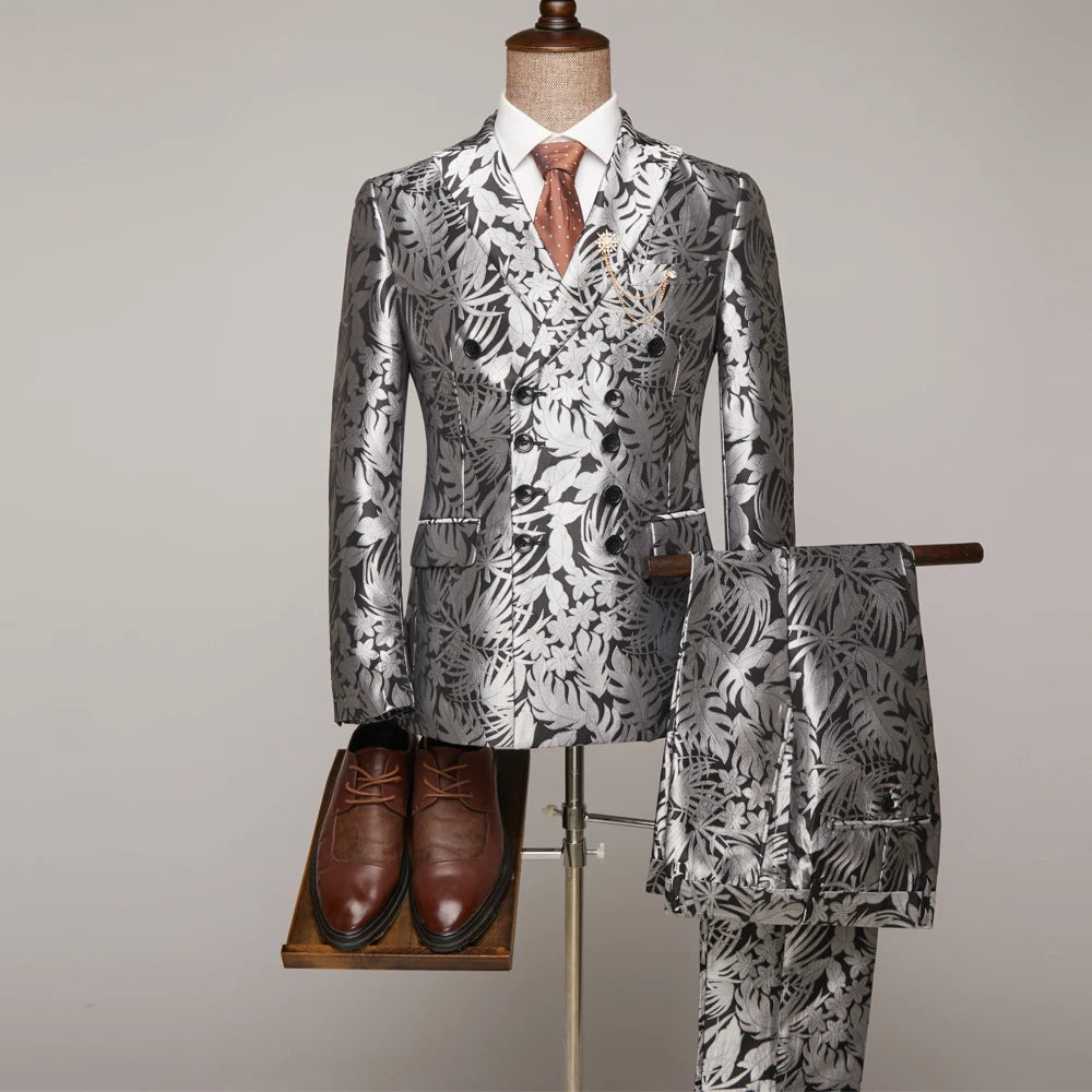 Costumes pour hommes (veste + pantalon) Smokings de marié beiges 2 pièces pour mariage, bal, dîner, costume italien pour homme, blazer 
