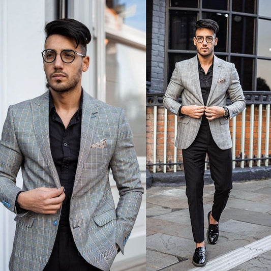 men Suits One Piece Peaked Lapel Wedding Groom Tuxedos Best Man Suit Wedding Men's Suits Bridegroom