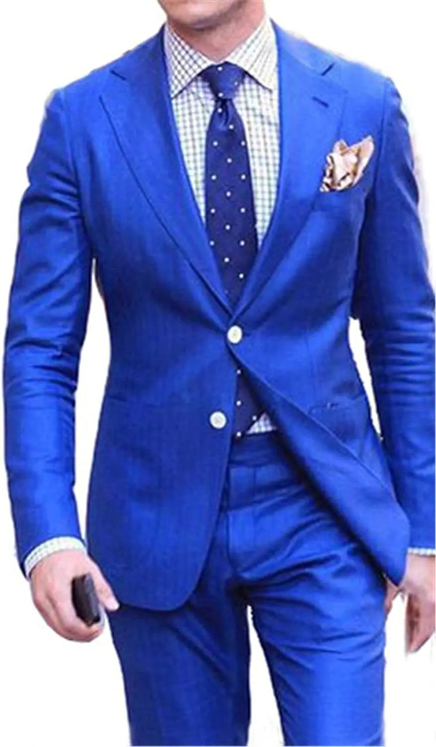 Men's Slim Fit 3-Piece Formal Tuxedo Suit Set for Bridegroom, Wedding & Party (Blazer, Vest, Pants)