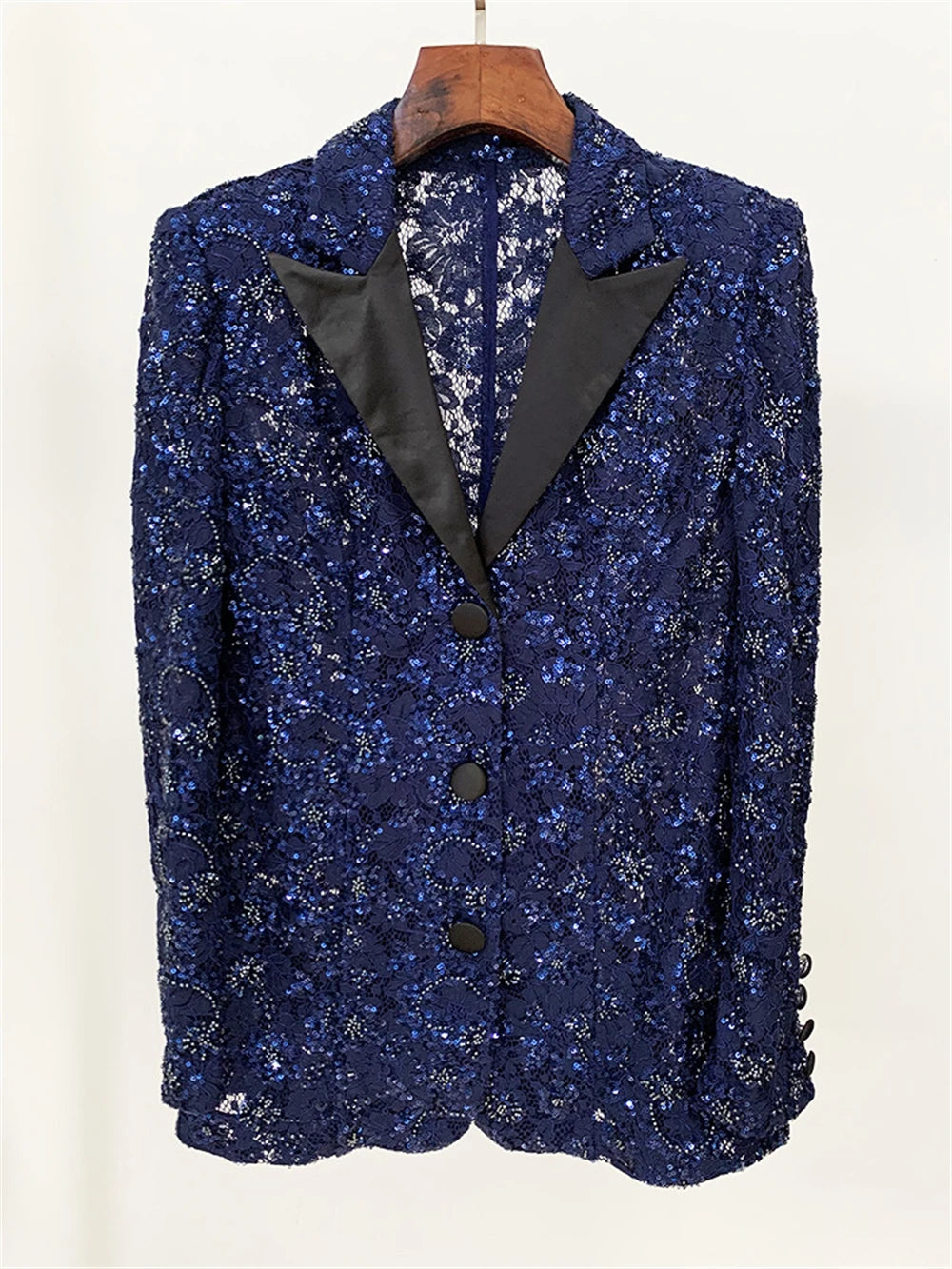 Women Suit Set Sexy Illusion Sequined Lace Tuxedo Set Pageant Suits Blazer Pants