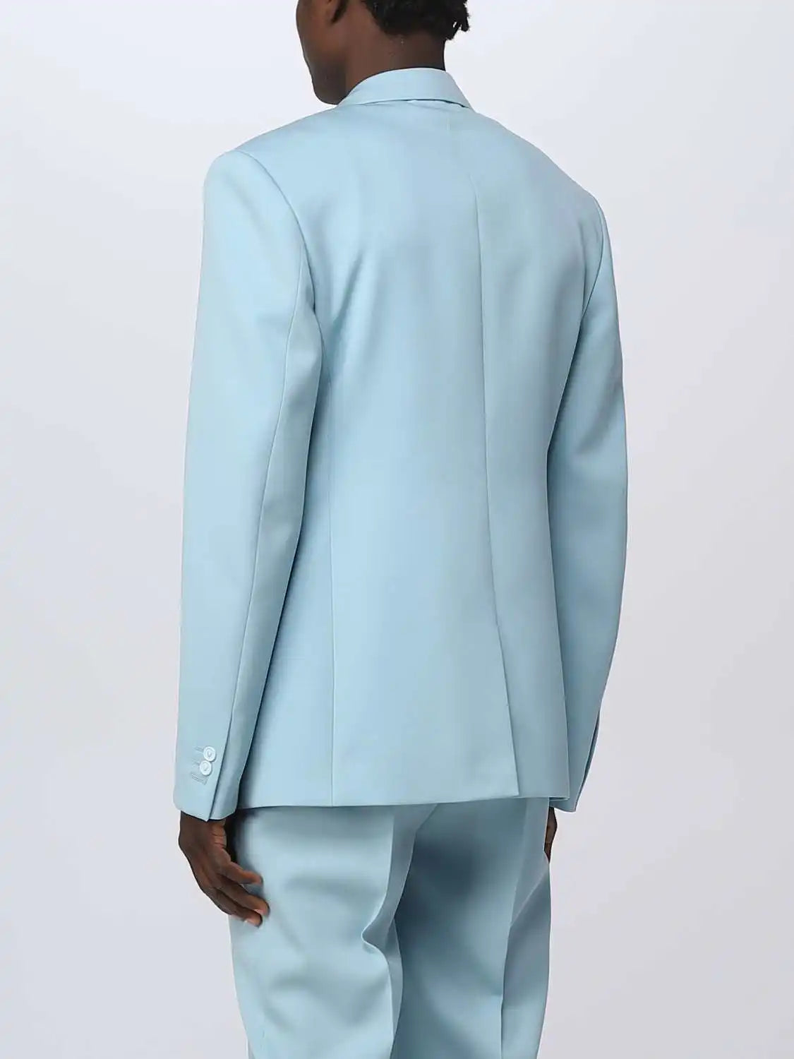 Costume de mariage moderne pour homme, smoking croisé à revers cranté, fermeture éclair, 2 pièces, blazer et pantalon, personnalisé