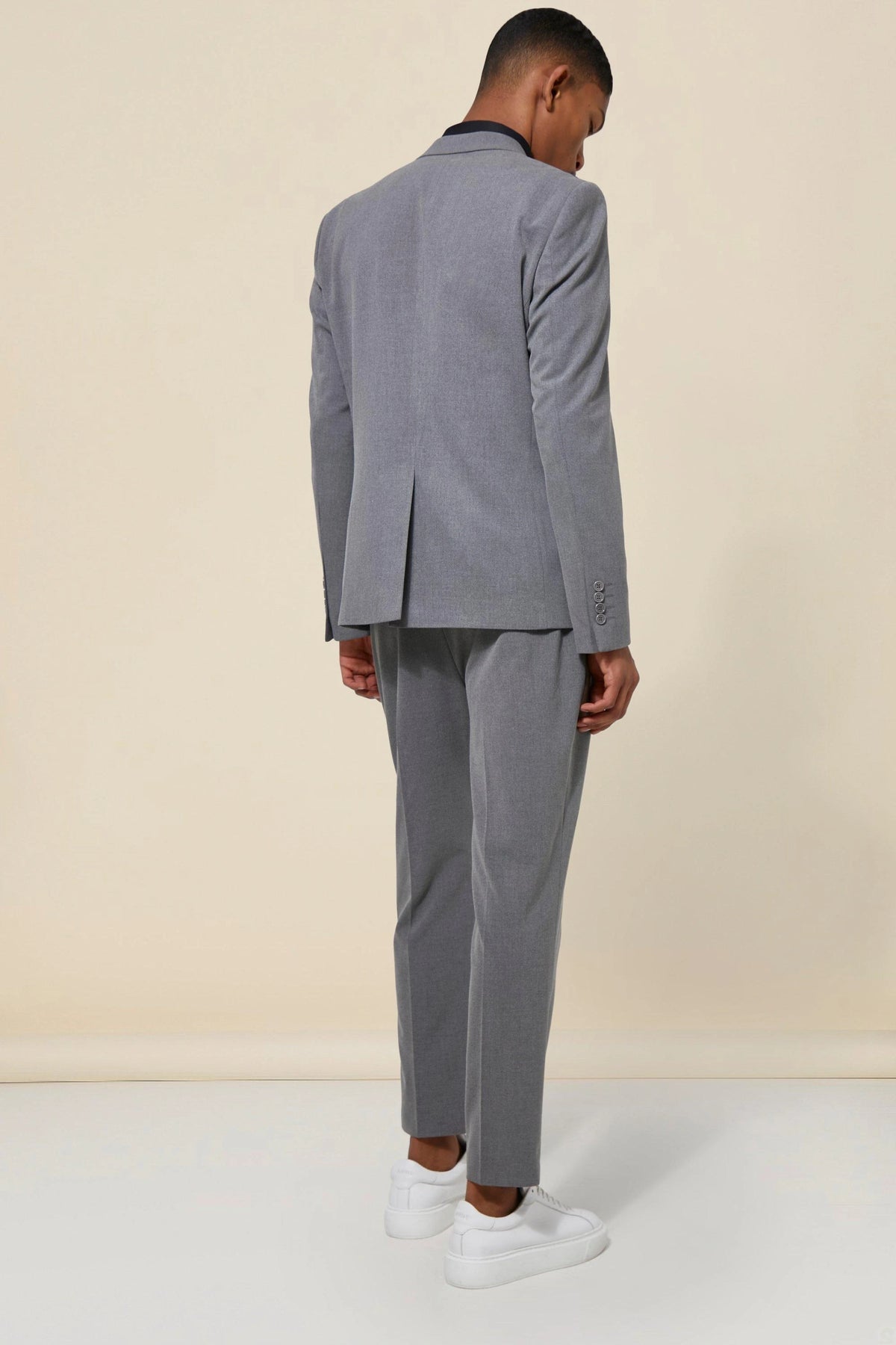 Trajes de hombre modernos a medida, 2 piezas, blazer, pantalón, botonadura sencilla, solapa de pico, empalmado, formal, para novio, corte entallado, personalizado, talla grande 
