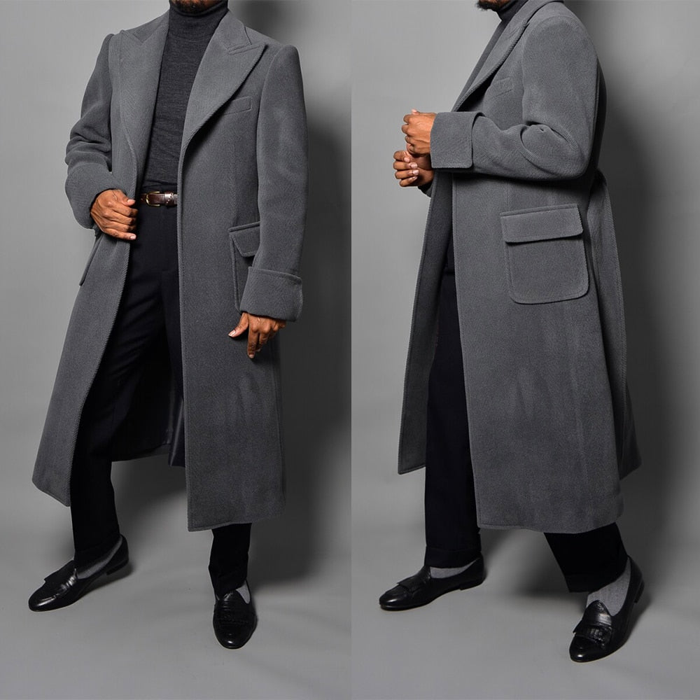 Modern Men Suits One-Piece Suit Vintage Business Jacket Custom made Belt Herringbone Wedding Tuxedos New in winter