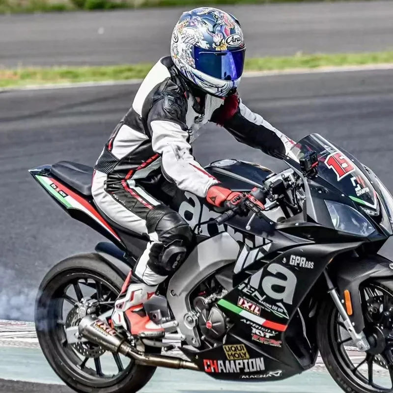 Professional Racing Motorcycle Helmet with Visor for Track Performance Safety