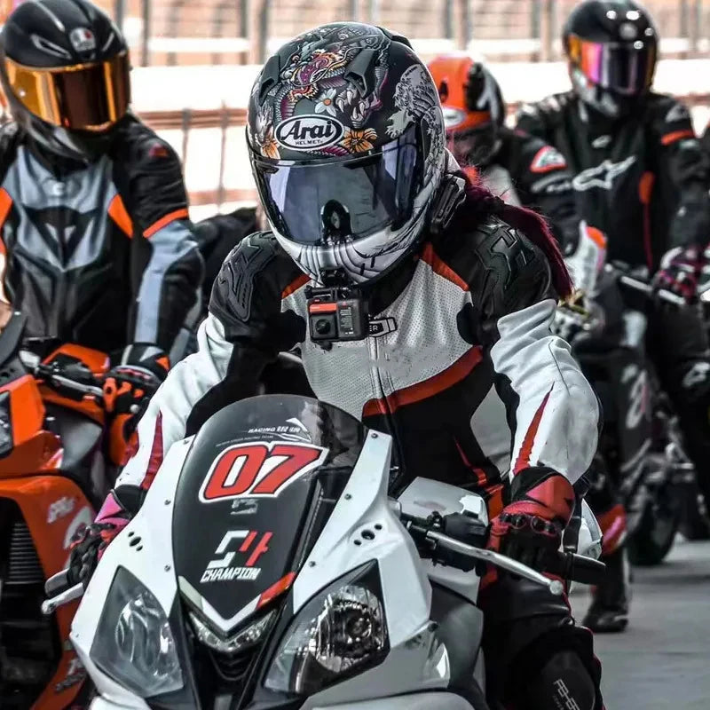Professional Racing Motorcycle Helmet with Visor for Track Performance Safety