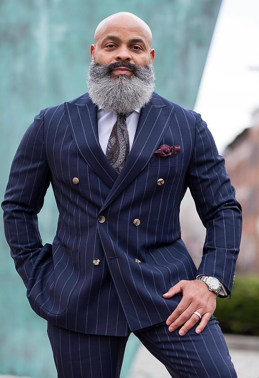 Costume de mariage bleu marine à rayures pour homme, ensemble 2 pièces sur mesure, veste et pantalon 
