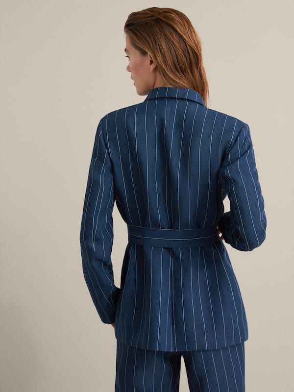 Smoking rayé personnalisé pour femme, costume de rue, blazer de bureau, tenue de bal, de soirée, d'affaires, 2 pièces 