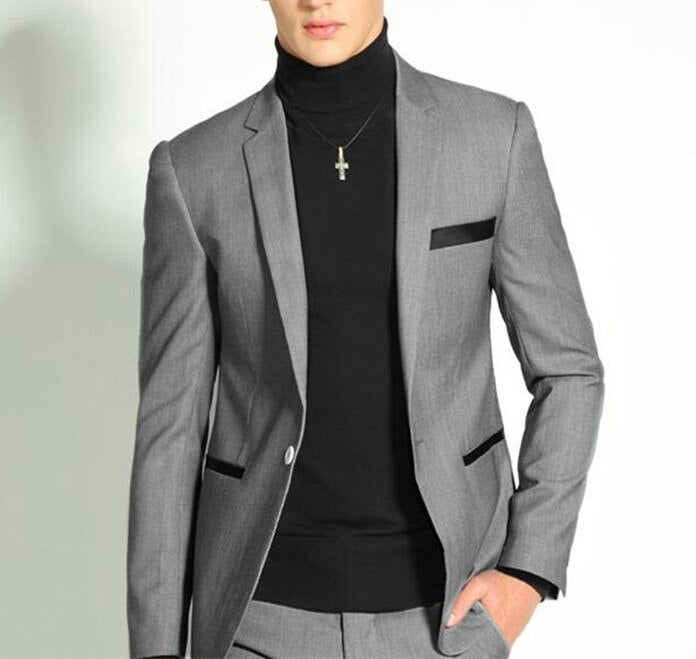Traje caqui para hombre para boda, 2 piezas (chaqueta, pantalón y corbata), esmoquin informal a medida para graduación, corte entallado. 