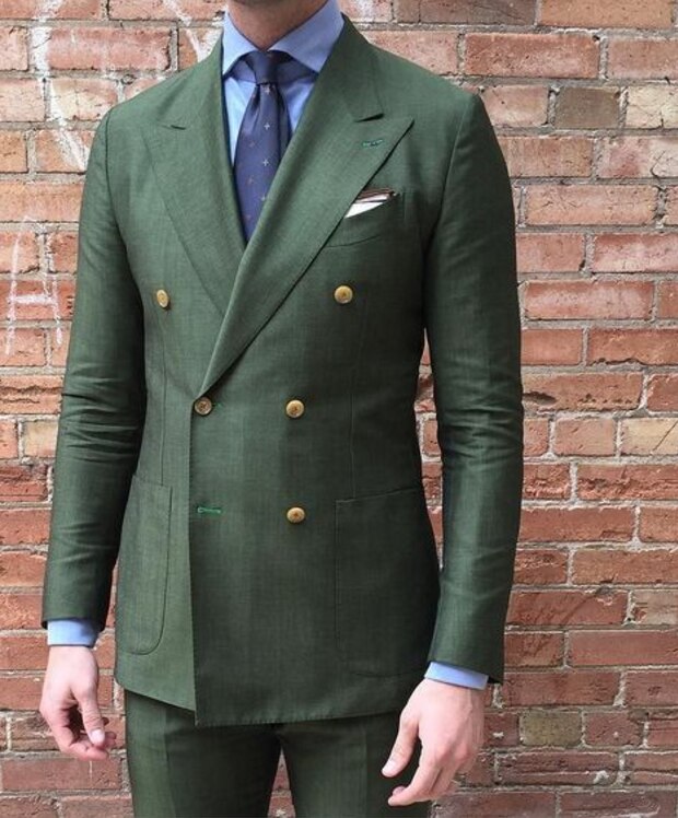 Traje de hombre para boda, traje de novio verde, conjunto de 2 piezas, corte entallado, traje formal para fiesta de graduación, esmoquin, traje para hombre 
