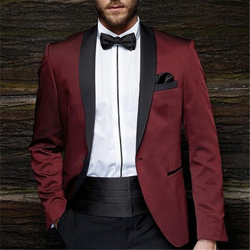 Trajes de hombre para boda, traje de hombre, traje de hombre, 2 piezas (chaqueta + pantalón + corbata), esmoquin de moda, blazer. 