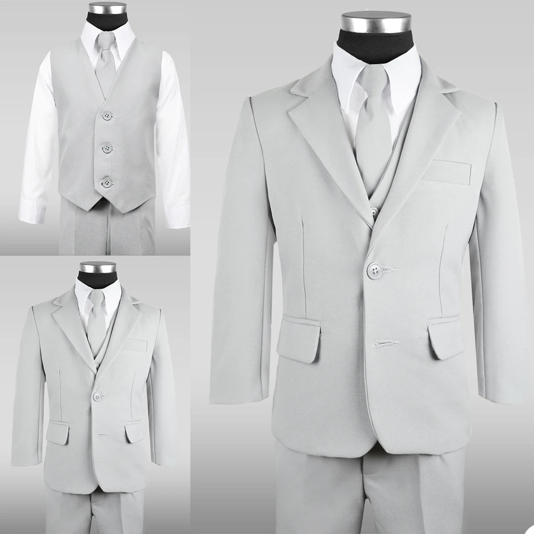 Trajes formales para niño, esmoquin para cena, niño pequeño, padrino de boda, traje de graduación, ropa formal, 3 piezas 