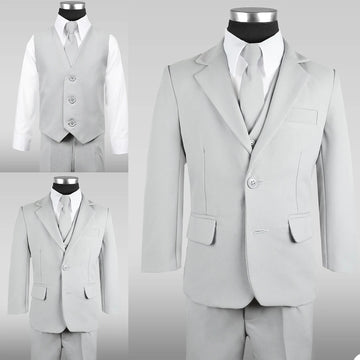 Boy Formal Suits Dinner Tuxedos Little Boy Groomsmen Kids Children For Wedding Party Prom Suit Formal Wear 3 pcs