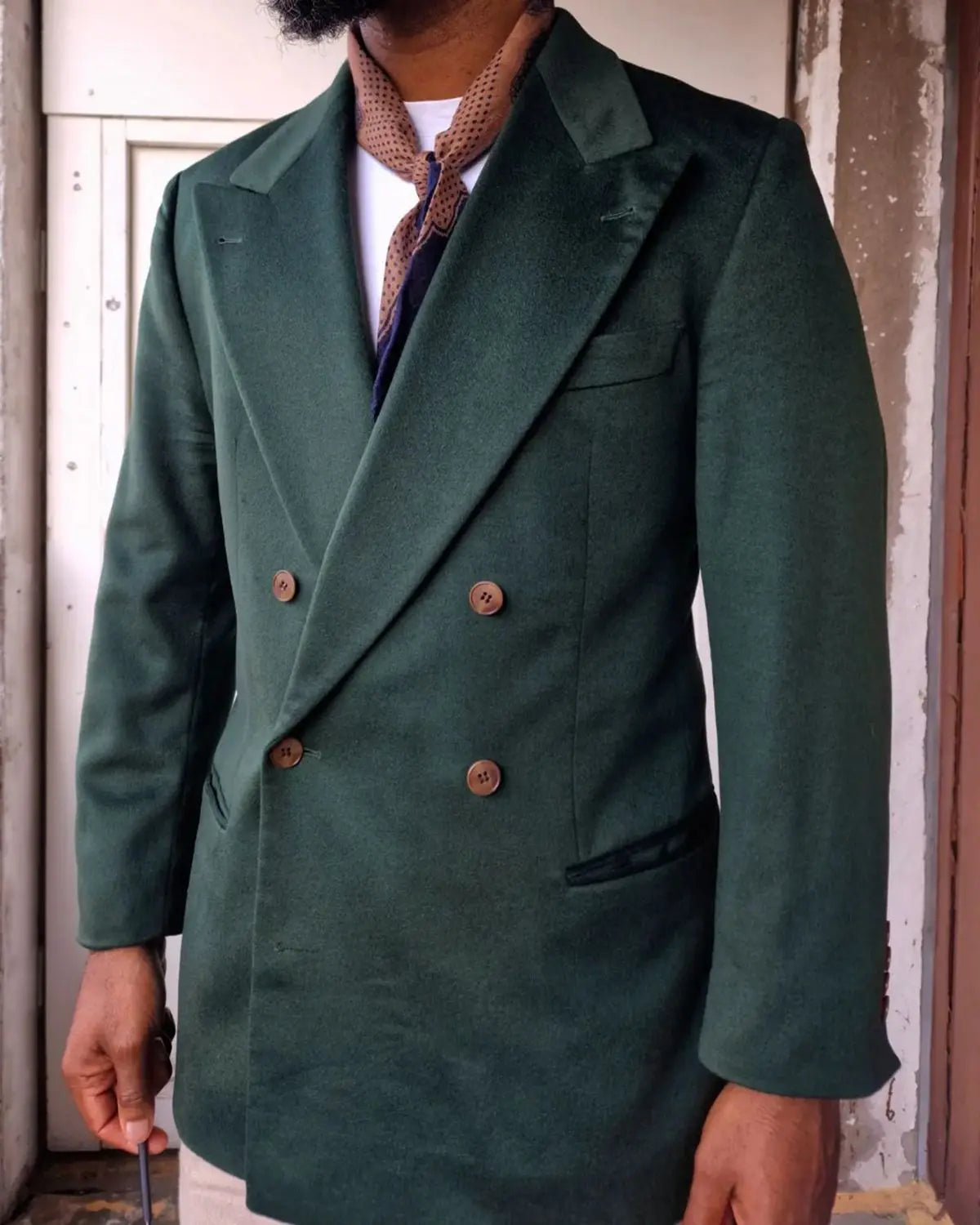 Costume une pièce pour homme, blazer, smoking, croisé, revers larges, pour mariage, marié, affaires, décontracté, bal, sur mesure