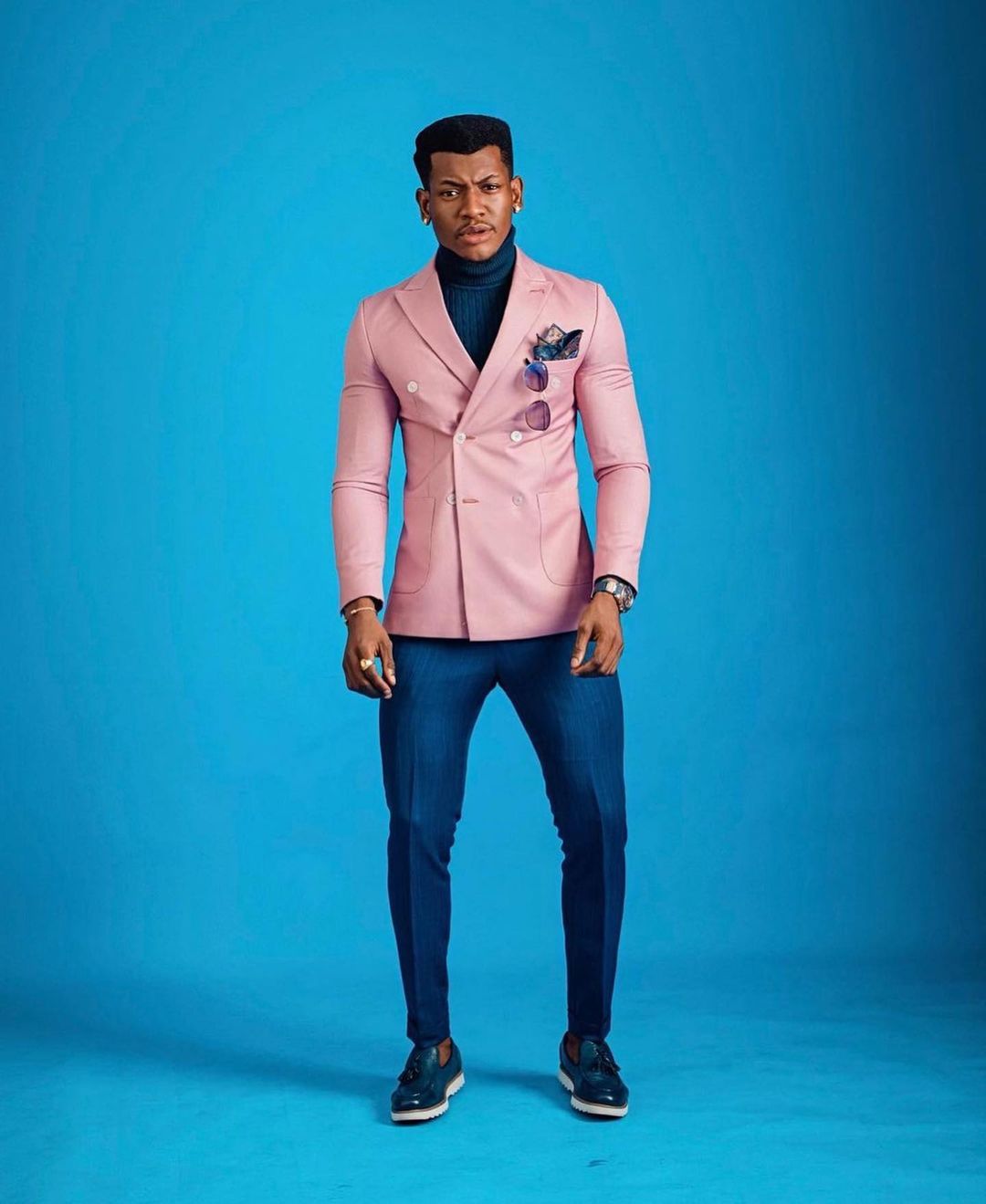 Pink Plus Size Men Suits Wear Wedding Blazer Tuxedos Double Breasted Clothes for Groom Prom Coat Pants Only One Jacket