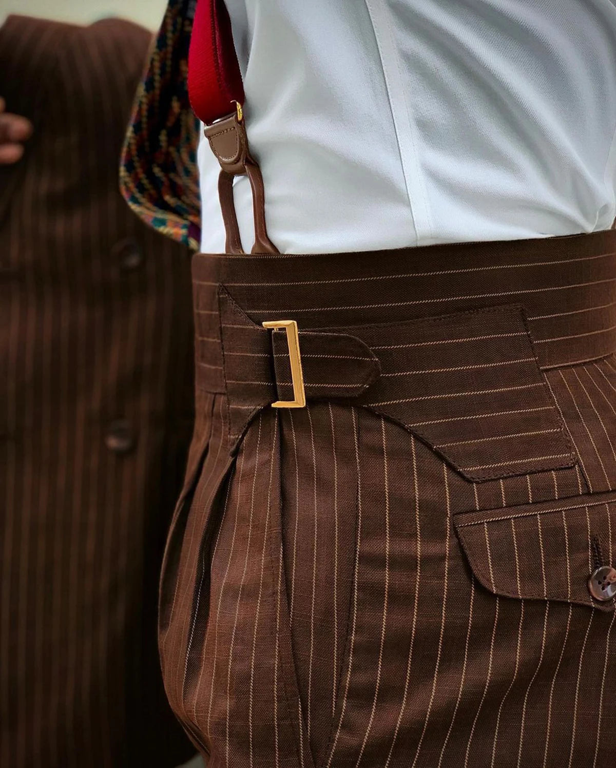 Costumes de mariage à rayures pour hommes, revers en pointe, croisé, smokings d'affaires 2 pièces, veste et pantalon