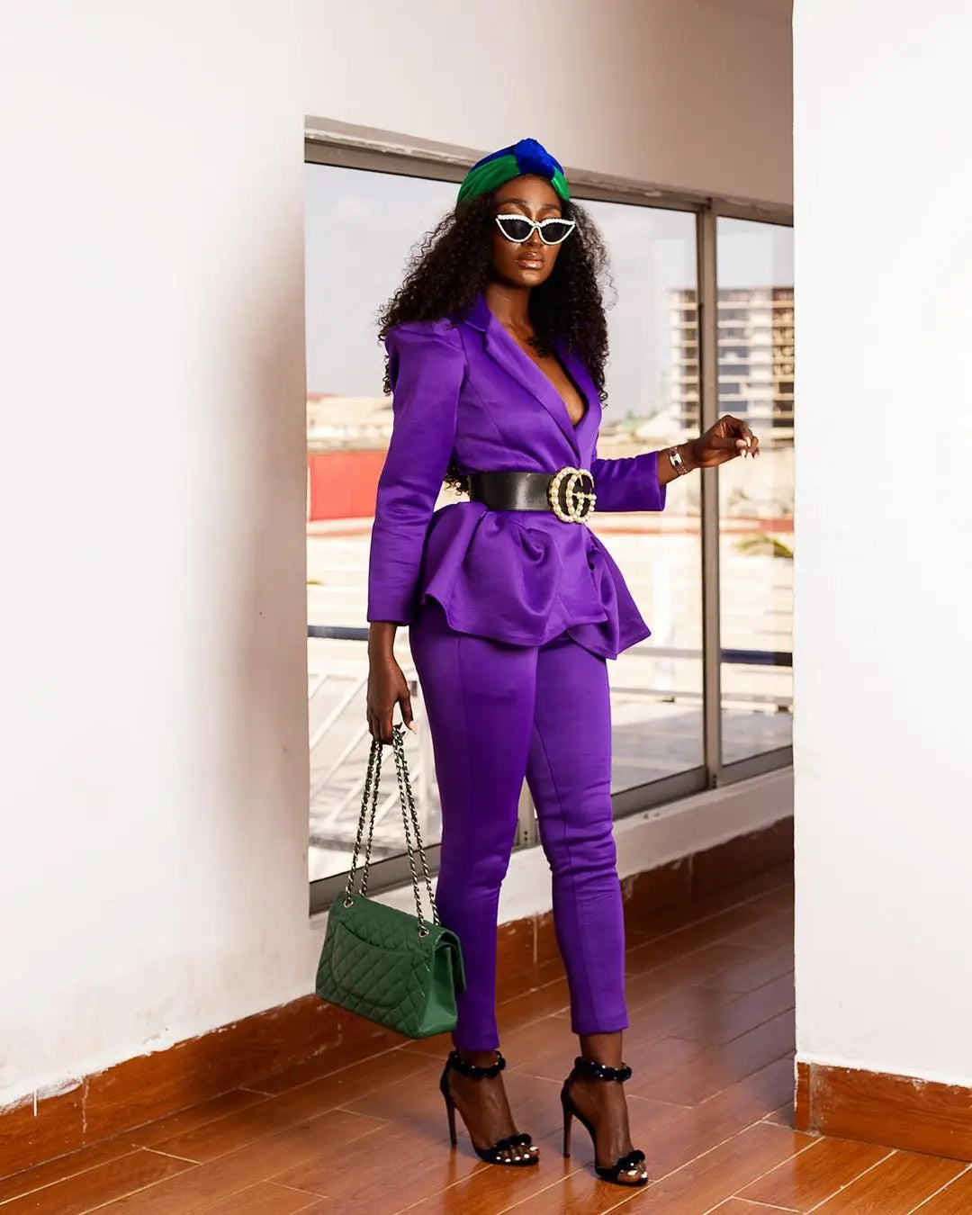 Purple Pant Suits Unique Designer Elegant Blazer Women Tuxedos Blazer For Wedding Party (Jacket+Pants)