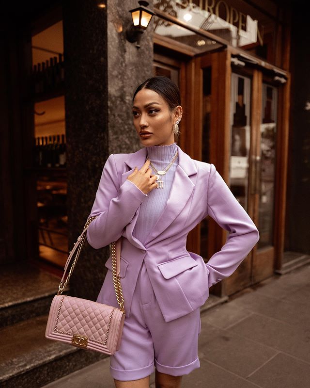 Purple Mother of the Bride Suits Women Business Formal Short Pants Suit Set Tuxedos Guest Wedding Prom Party Dress