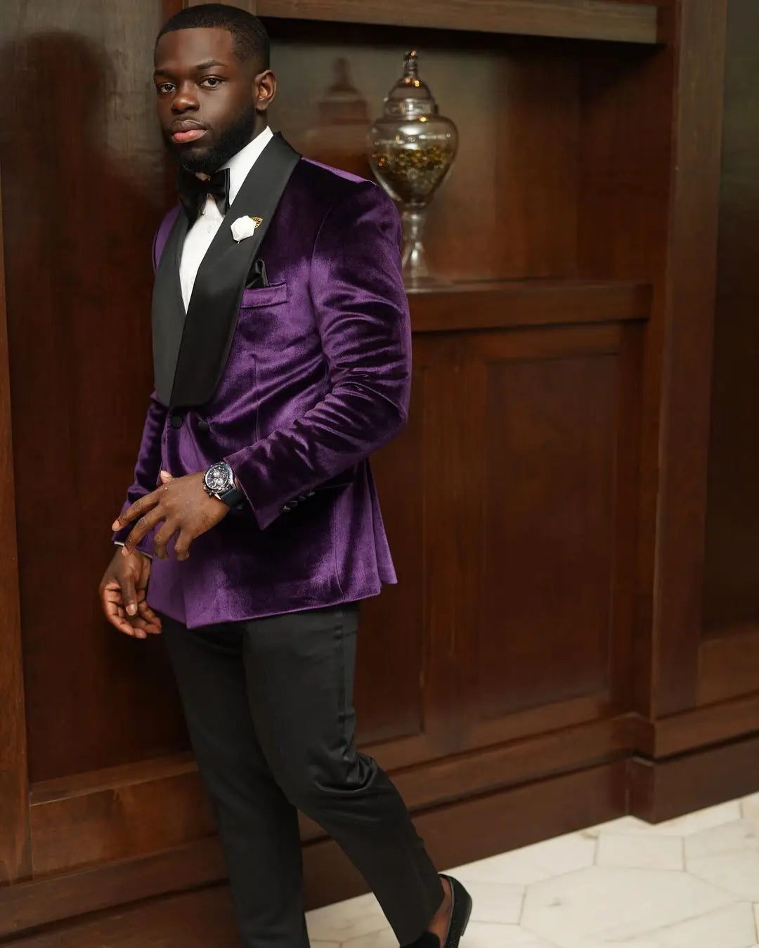 Trajes de hombre de terciopelo morado, 2 piezas, blazer, pantalones, a medida, de un solo pecho, moda formal, caballeros, negocios, novio, casual, a medida.