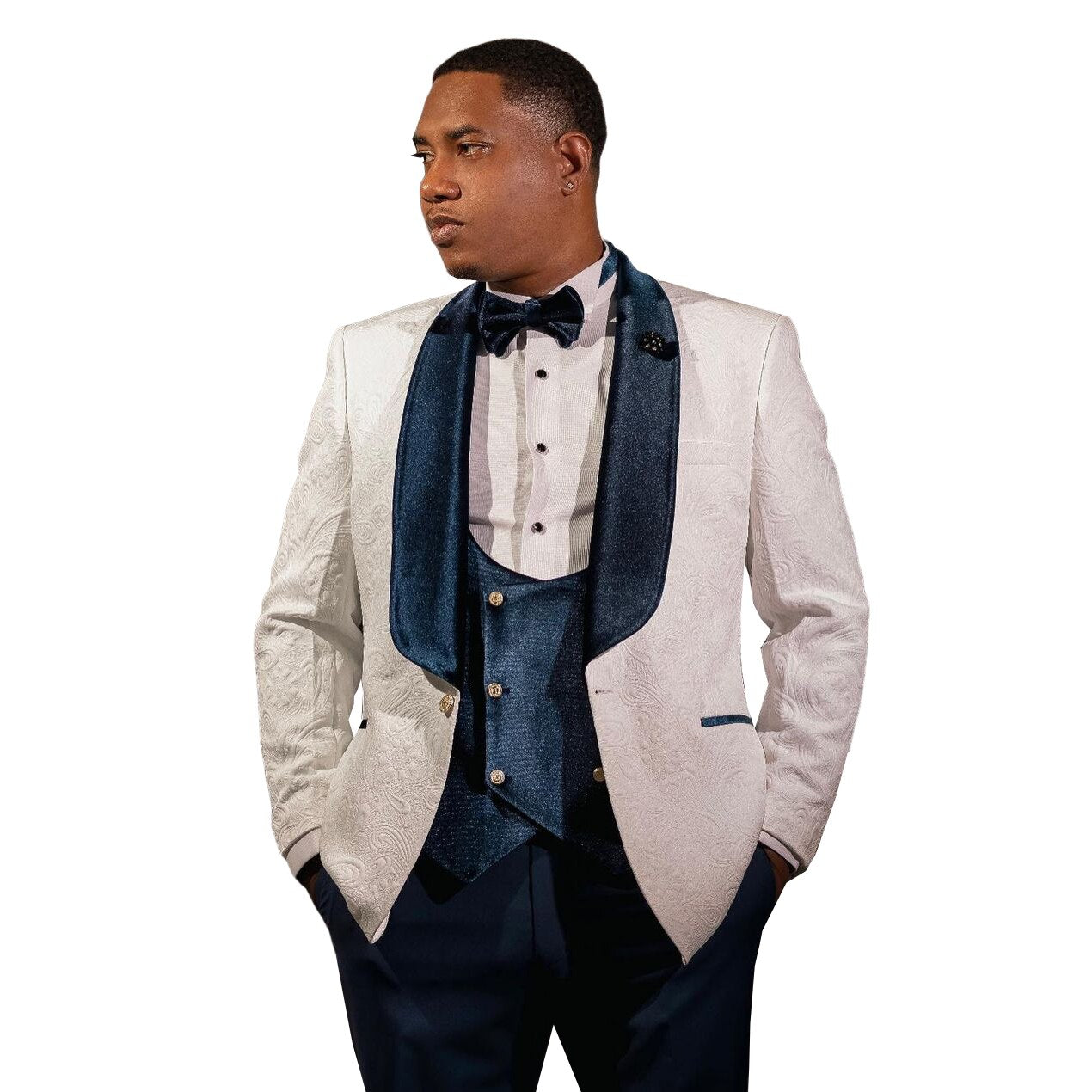 Real Picture Classic Wedding men Suits Luscious Three-pieces Tuxedos Single Breasted Party Suit for Men Jacket