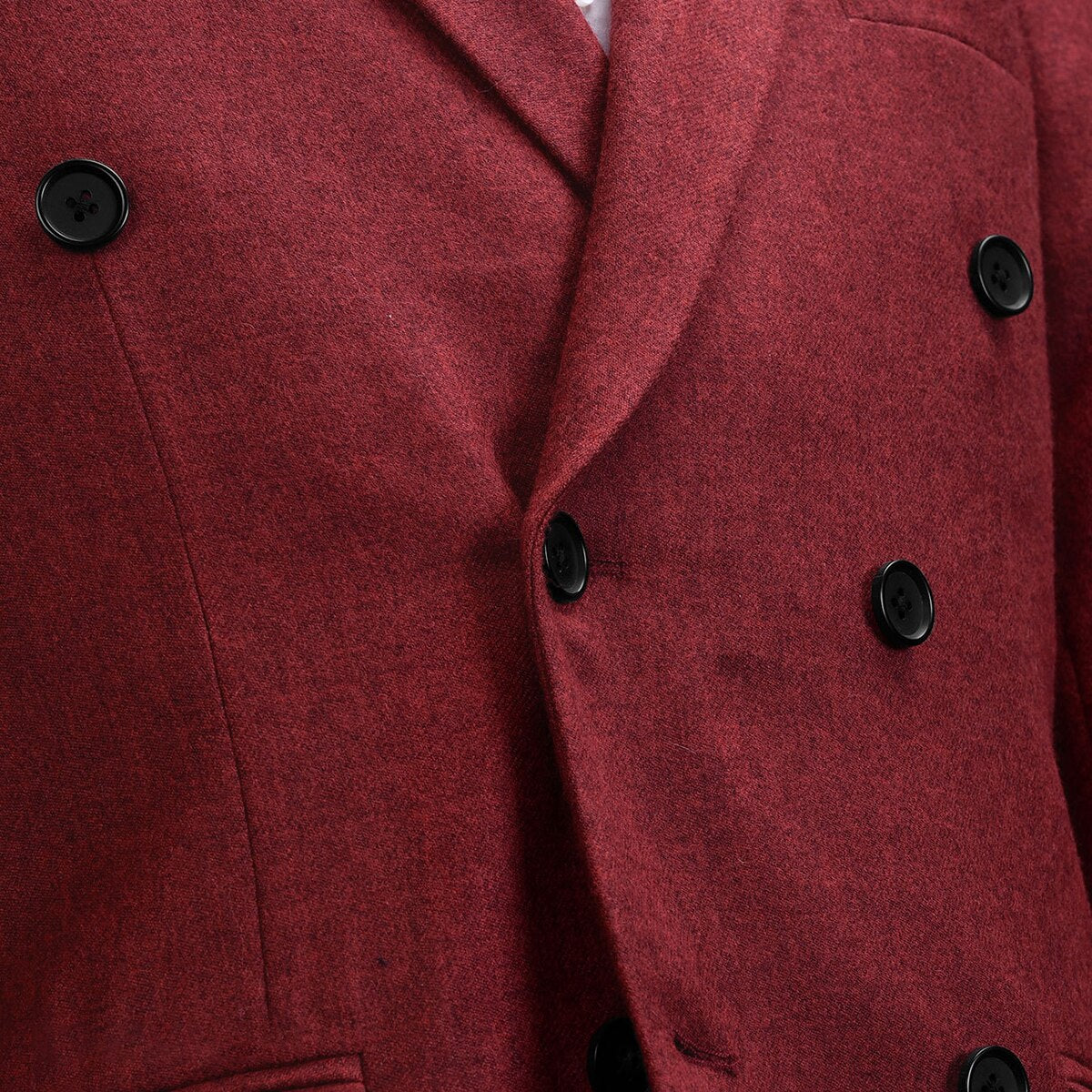 Costume classique rouge pour homme, veste et pantalon croisés, sur mesure, pour marié, mariage, occasion formelle 