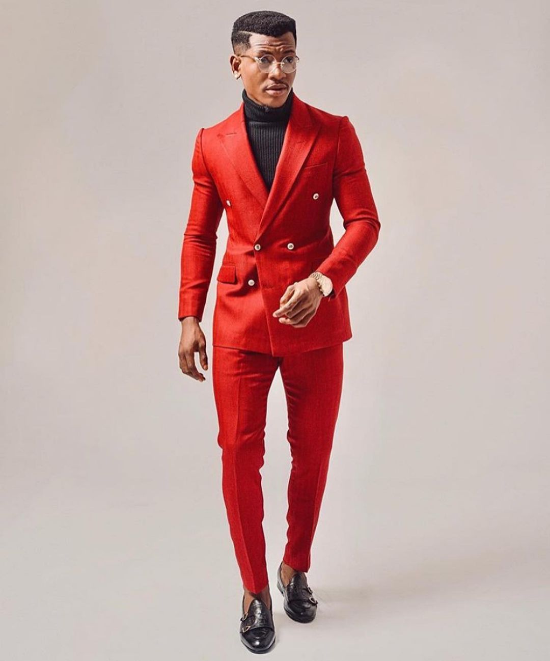 Red Double Breasted men Customized Wedding Tuxedos Plus Size Dinner Prom Party Blazer Suits  (Jacket+Pants)